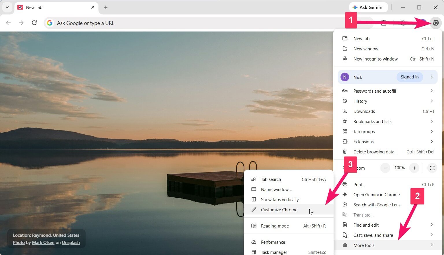 Reset to default Chrome theme
