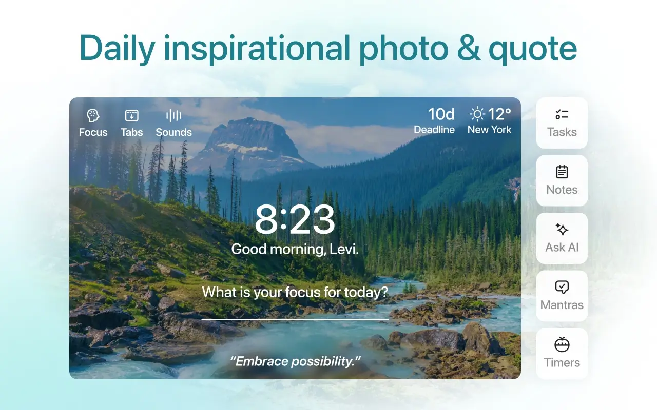 Momentum extension screenshot