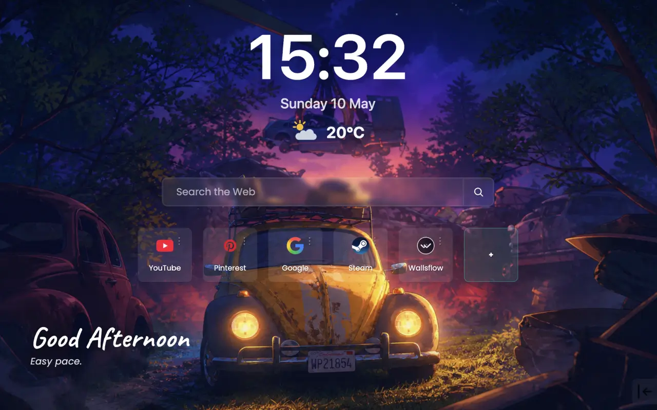Wallsflow extension screenshot